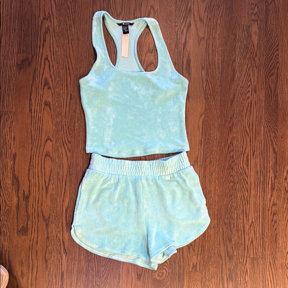 Green/blue Victoria Secret  set sz small